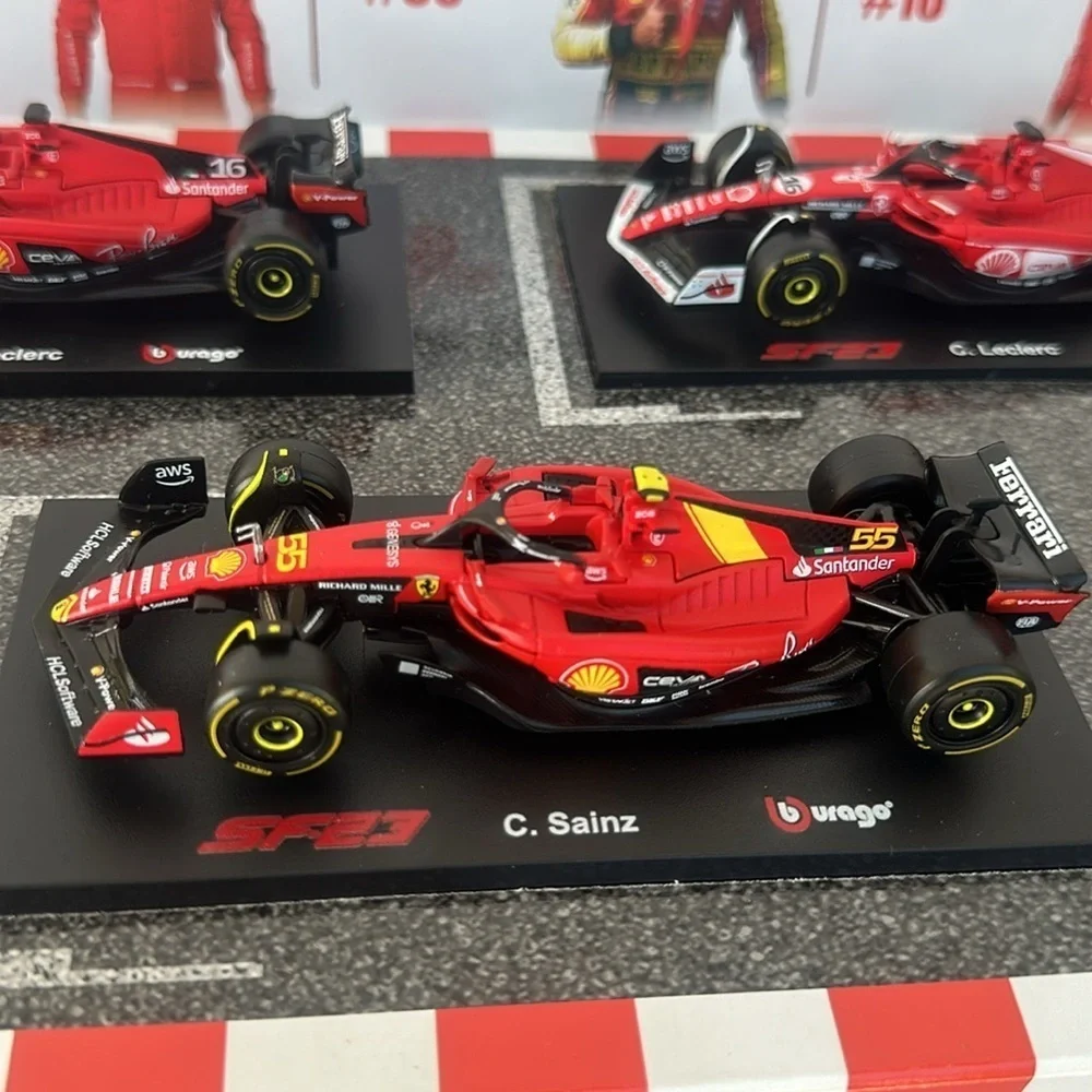 New Bburago 1:43 Ferrari Formula Racing Die-cast Model 6-pack